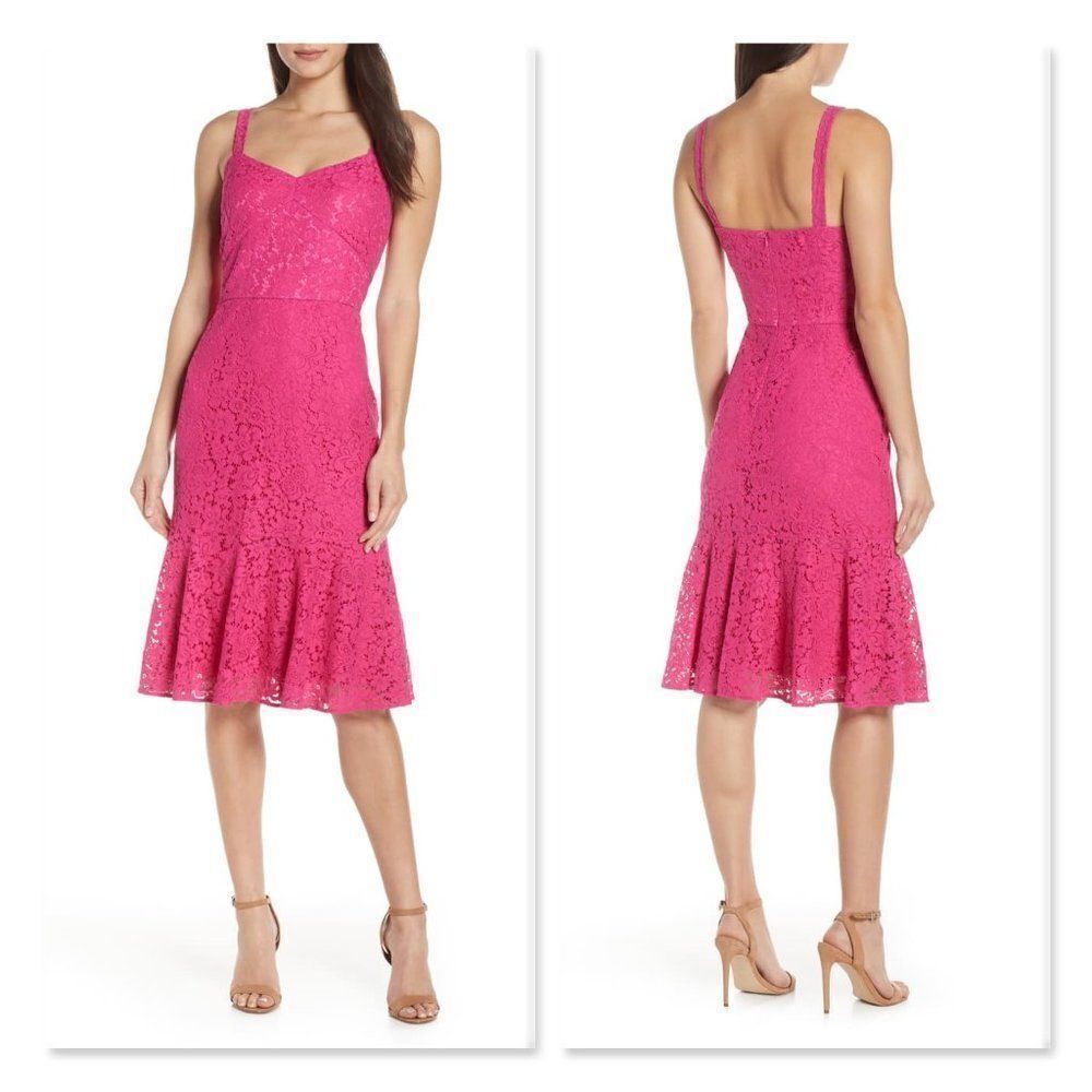 Chelsea28 Sleeveless Lace Fit & Flare Dress